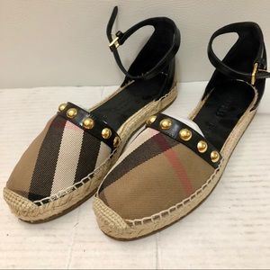 Burberry Studded Espadrille Flat